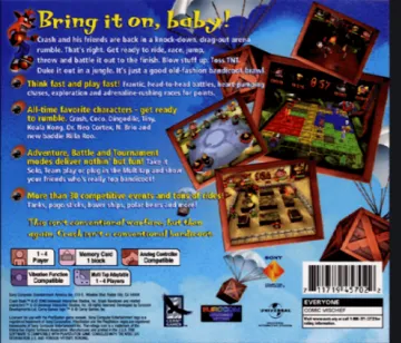 Crash Bash (EU) box cover back
